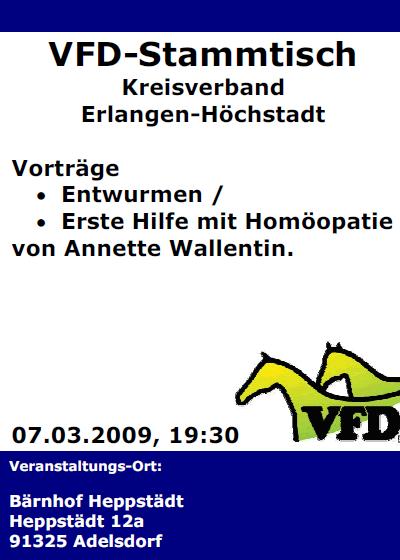 VFD Stammtisch März 2009