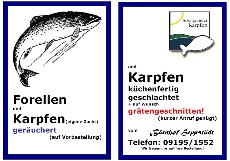 Forellen, Karpfen, geräuchert, küchenfertig, geschlachtet, grätengeschnitten